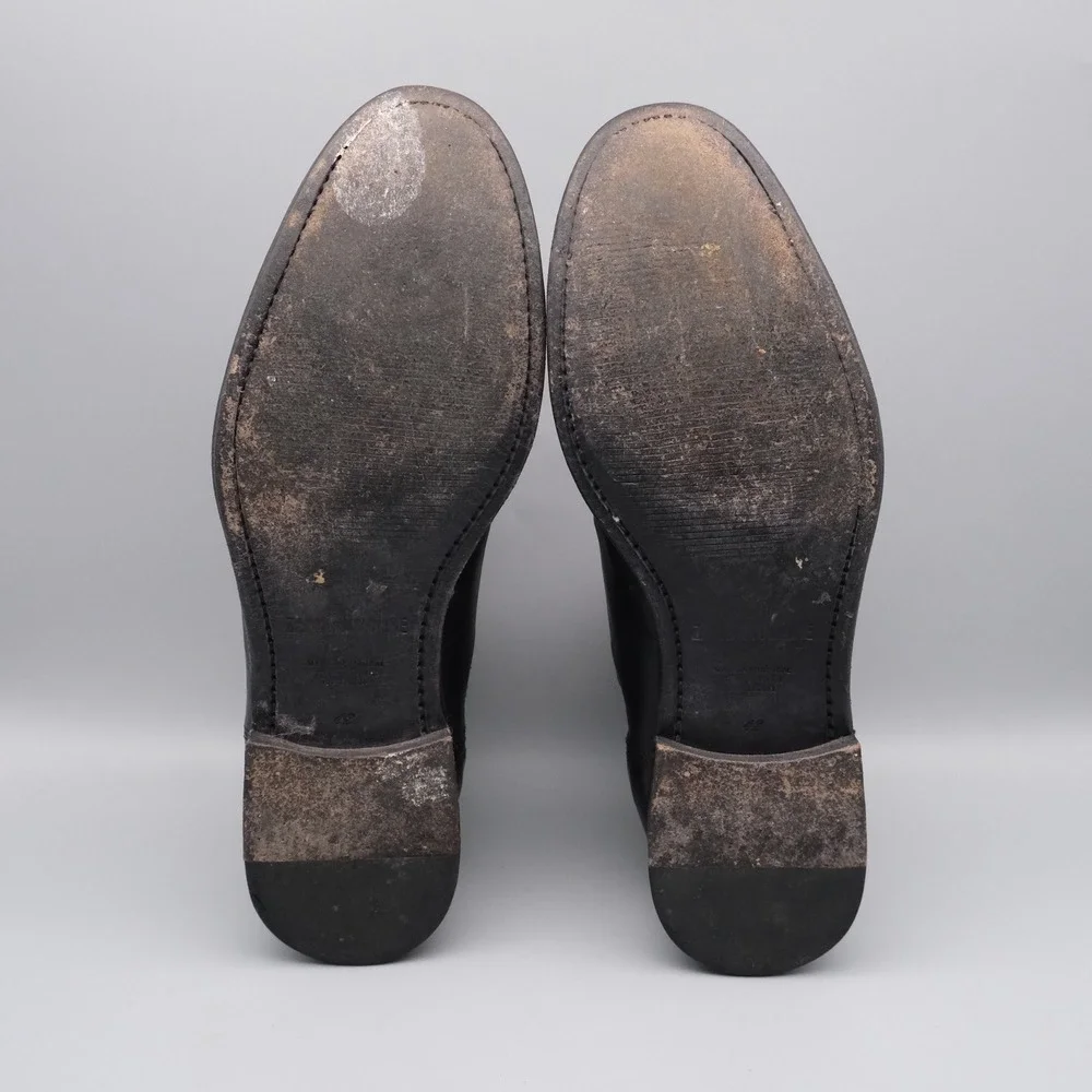 Zadig & Voltaire Chelsea Boots Mens Black Leather Minimalist 42 Rocker Style